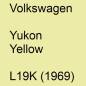 Preview: Volkswagen, Yukon Yellow, L19K (1969).